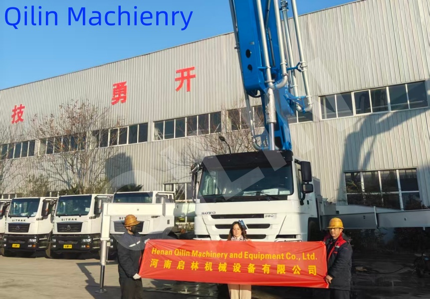 Good News! 42m Concrete Boom Pump for African Customer Ready for Shipment!