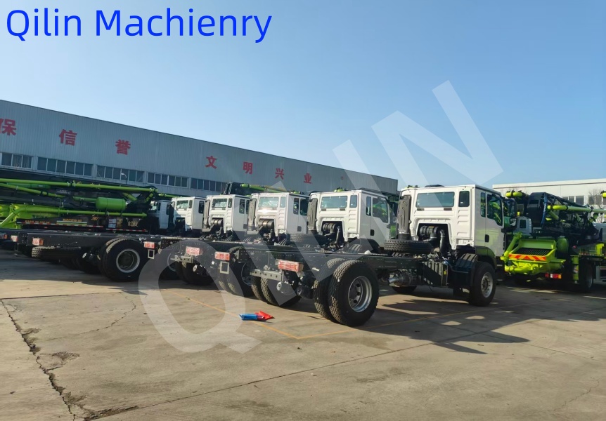Good News! 42m Concrete Boom Pump for African Customer Ready for Shipment!