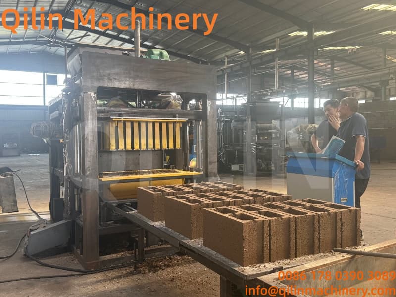 QTJ4-25 Block Making Machine to Africa